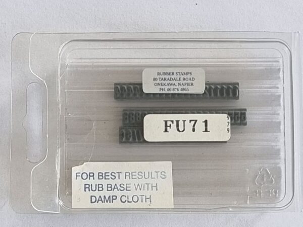 FU71 Ribtype 3.97mm Number Set