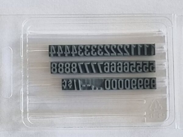 FU73 Ribtype 6.35mm Number Set - Image 2