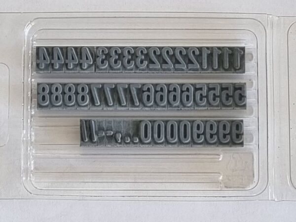 FU74 Ribtype 7.94mm Number Set - Image 2