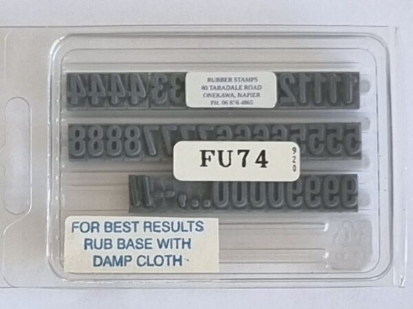 FU74 Ribtype 7.94mm Number Set