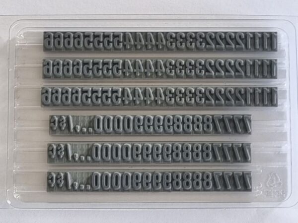 FU74 Value Pack Ribtype 7.94mm Number Set - Image 2