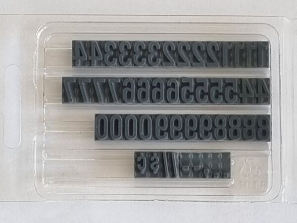 FU75 Ribtype 9.53mm Number Set - Image 2