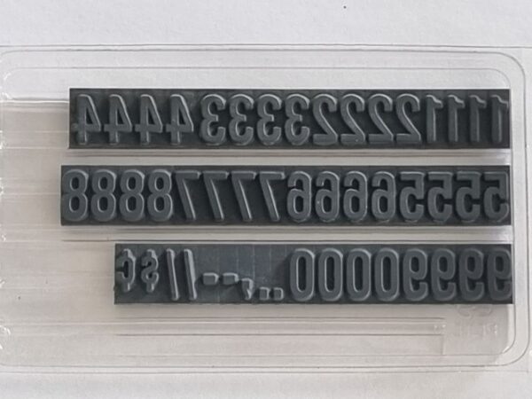 FU75.5 Ribtype 11.1mm Number Set - Image 2