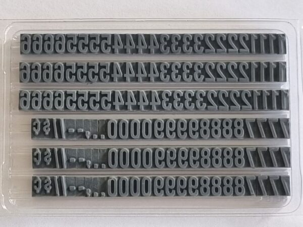 FU75 Value Pack Ribtype 9.53mm Number Set - Image 2