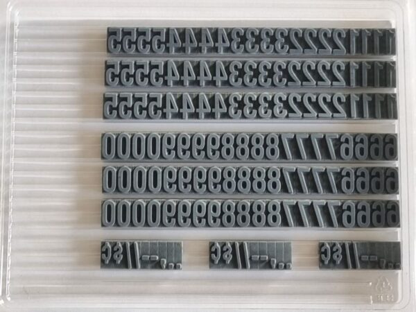 FU76 Value Pack Ribtype 12.7mm Number Set - Image 2