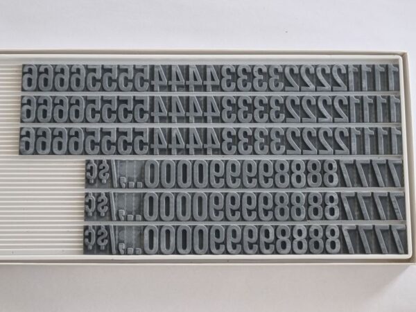 FU78 Value Pack Ribtype 19.0mm Number Set - Image 2