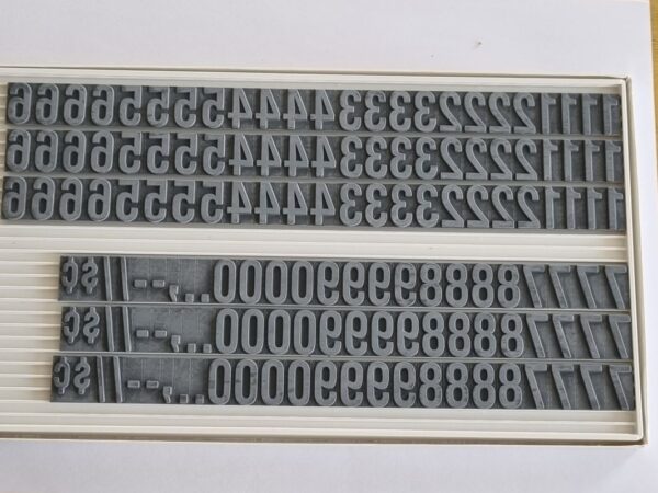 FU79 Value Pack Ribtype 23.8mm Number Set - Image 2