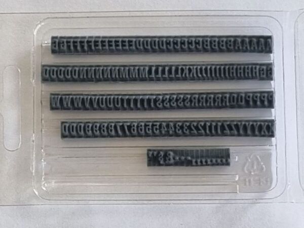TU71 Ribtype 3.97mm Alpha & Number Set - Image 2