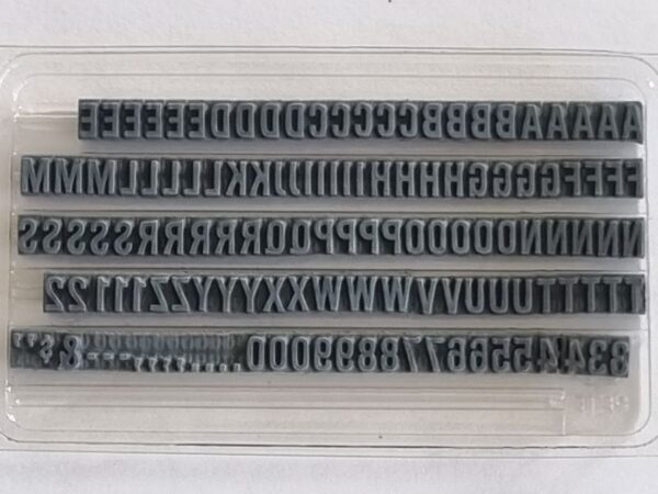 TU73 Ribtype 6.35mm Alpha & Number Set - Image 2