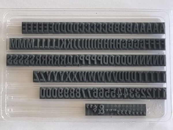 TU74 Ribtype 7.94mm Alpha & Number Set - Image 2