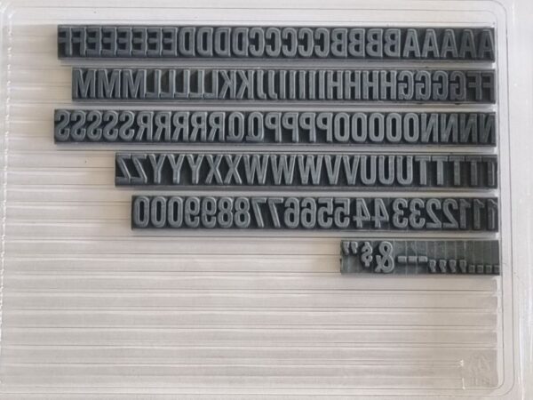 TU75.5 Ribtype 11.1mm Alpha & Number Set - Image 2