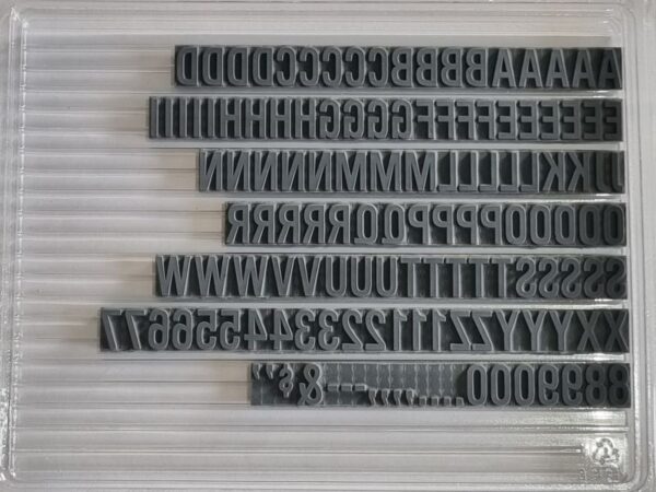 TU76 Ribtype 12.7mm Alpha & Number Set - Image 2